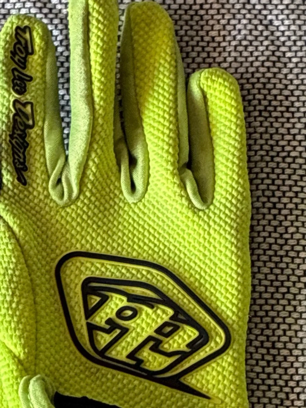 Troy Lee Designs Kids High-Visibility Yellow Mittens